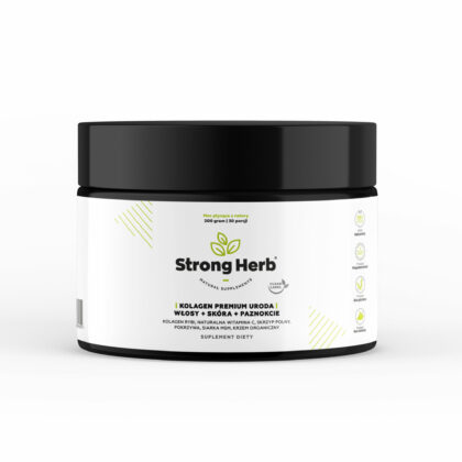 strong-herb-kolagen-rybi-w-proszku-premium-uroda-wlosy-skora-paznokcie-witamina-c-skrzyp-polny-pokrzywa-siarka-msm-krzem-200-g